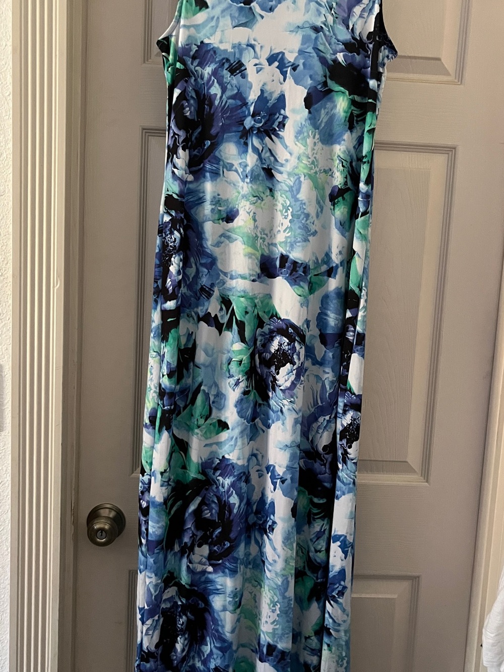 Apt. 9 Blue and Green Floral Maxi Sundress size Med NWOT